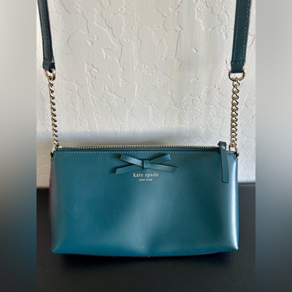 kate spade Bags Kate Spade Dark Green Crossbody Purse Poshmark